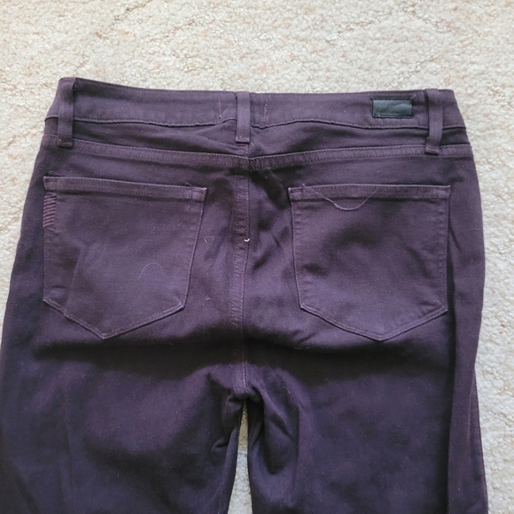 Paige Maroon Verdugo Ankle Jeans - Picture 7 of 7